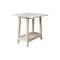International Concepts Solid Wood Square Drop Leaf Side Table, Unfinished OT-22DL - alternate 1